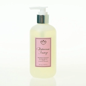 Liquid Hand Soap, Buttercream Frosting Fragrance - Gentle, Nourishing Hand Cleanser with Organic Aloe and Jojoba Oil, Vegan, Cruelty Free Hand Soap for Bathroom and Kitchen, 8 oz Pump Bottle