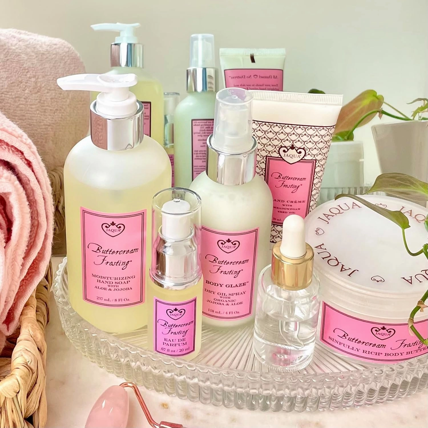 Liquid Hand Soap, Buttercream Frosting Fragrance - Gentle, Nourishing Hand Cleanser with Organic Aloe and Jojoba Oil, Vegan, Cruelty Free Hand Soap for Bathroom and Kitchen, 8 oz Pump Bottle