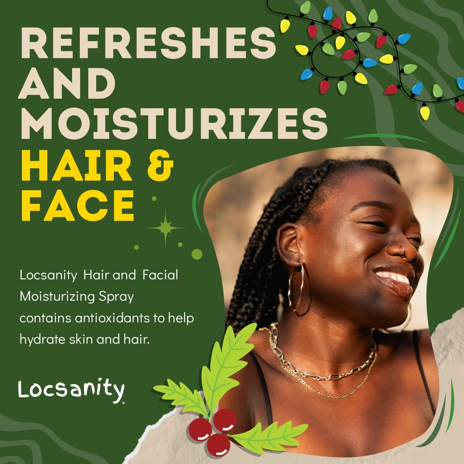 Locsanity Pure Rosewater Hair and Facial Daily Moisturizing/Refreshing Spray
