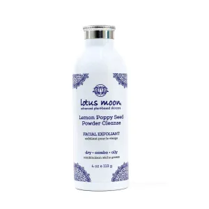 Lotus Moon® - Lemon Poppy Seed Foaming Powder Cleanse | Plant-Based, Clean, Cruelty-Free, Functional Skincare (4oz / 113g)