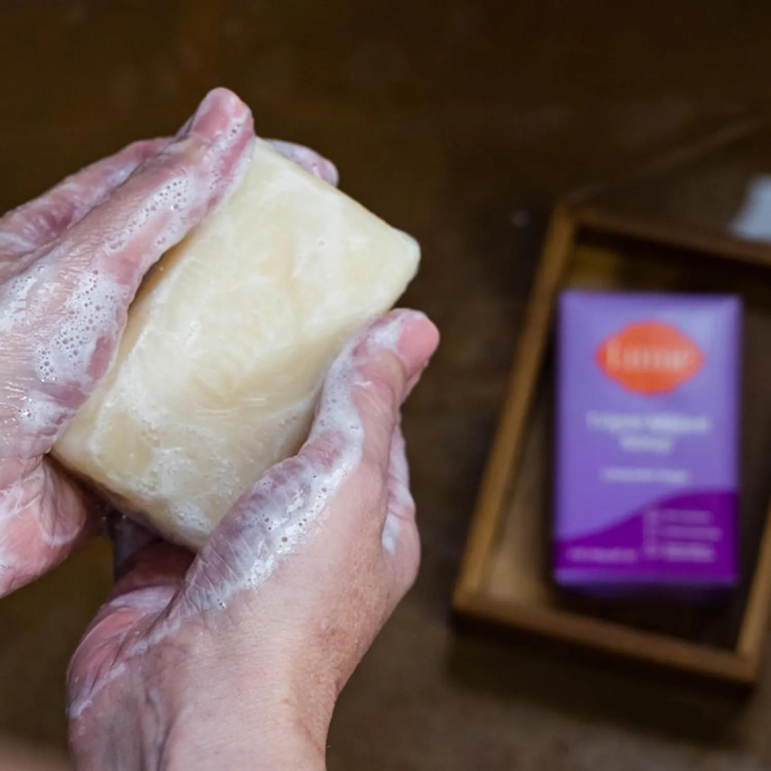 Lume Triple Milled Bar Soap - Rich Moisture & Gentle Cleansing - Paraben Free, Phthalate Free, Skin Safe - 5 ounce (Pack of 4) (Lavender Sage)