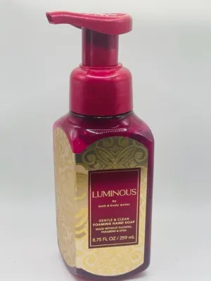 Luminous Gentle Foaming Hand Soap 8.75 Ounce Full Size Pump Bottle White Barn