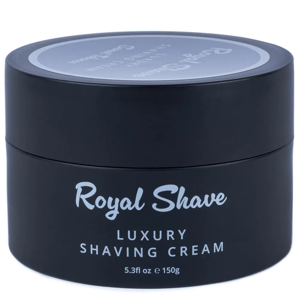 Luxury Shaving Cream for Men by Royal Shave, Premium & Rich Soothing Lathering Cream for Close & Comfortable Shave (Made in UK) (Sweet Tobacco)