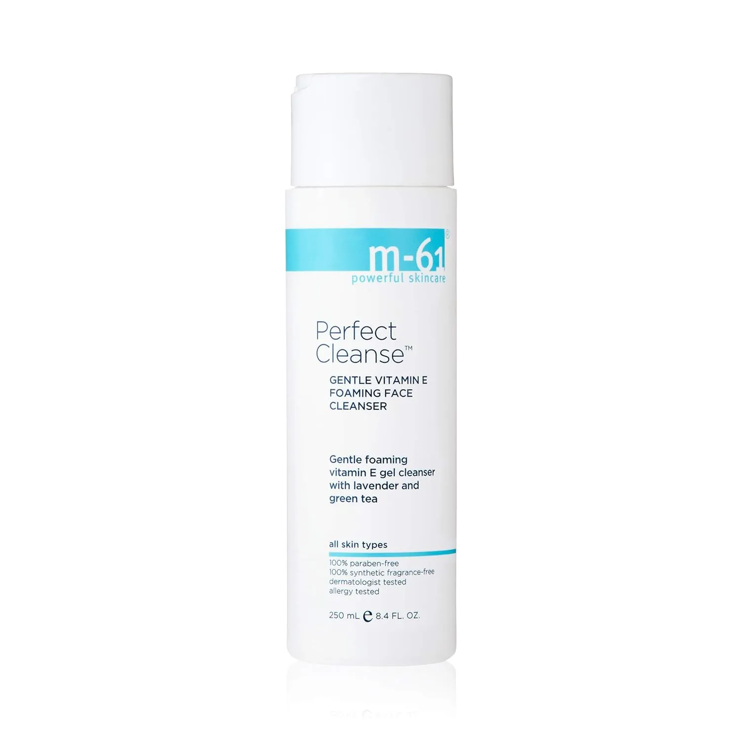 m-61 Perfect Cleanse | Daily Gentle, Foaming Cleanser With Vitamin E, Lavender, Green Tea, 8.2 Fl Oz
