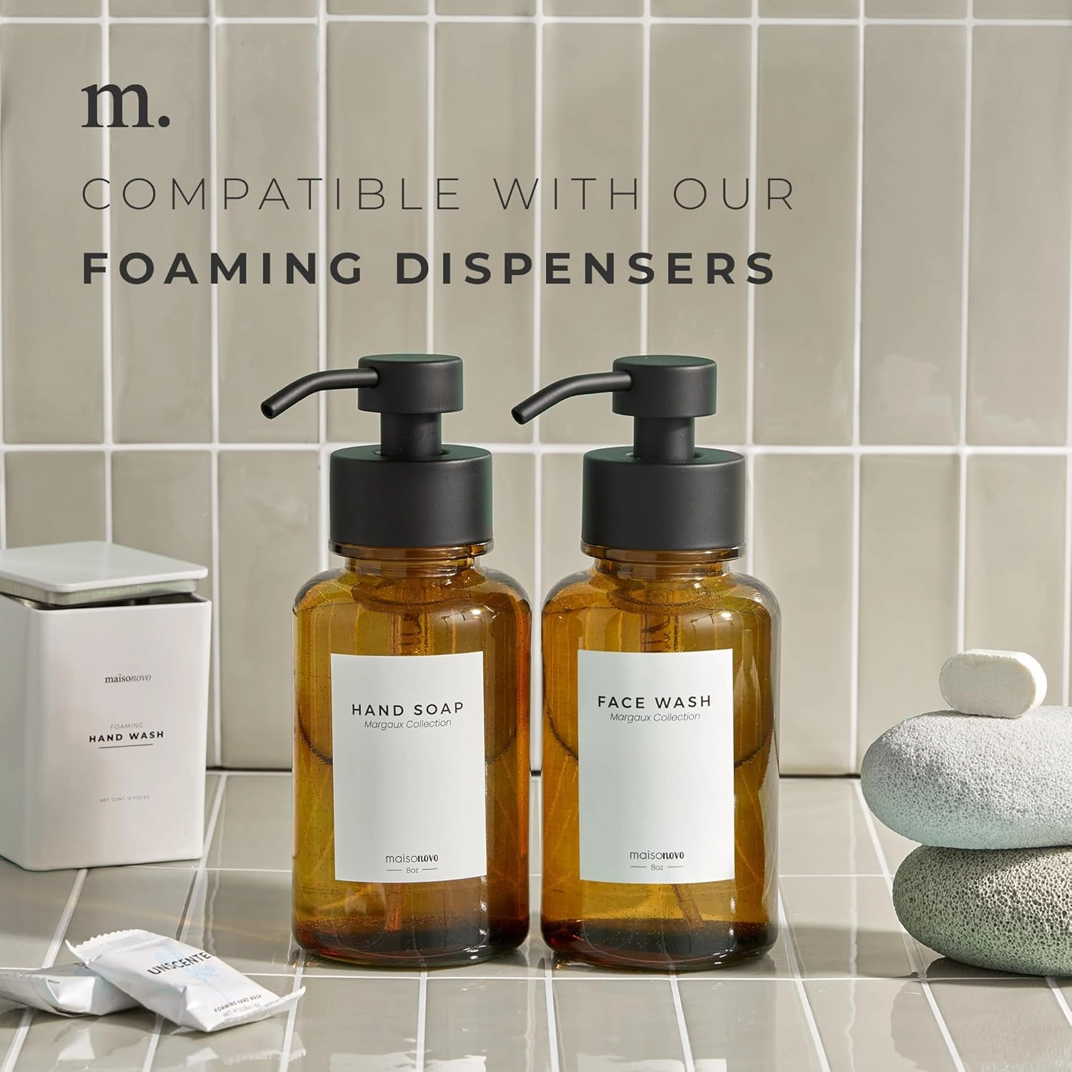MaisoNovo 12-Pack Mix Scent Foaming Hand Soap Tablets