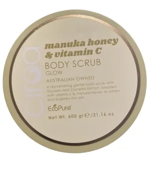 Manuka Honey & Vitamin C Body Scrub, Glow, 21.16 oz, Australian Owned