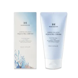 Marine Collagen Aqua Peel Cream 100ml ㅣ Deep Moisture Exfoliating Cream with Soothing Chamomile and Herbal Complex ㅣ Gentle Pore Care for Radiant Smooth Skin