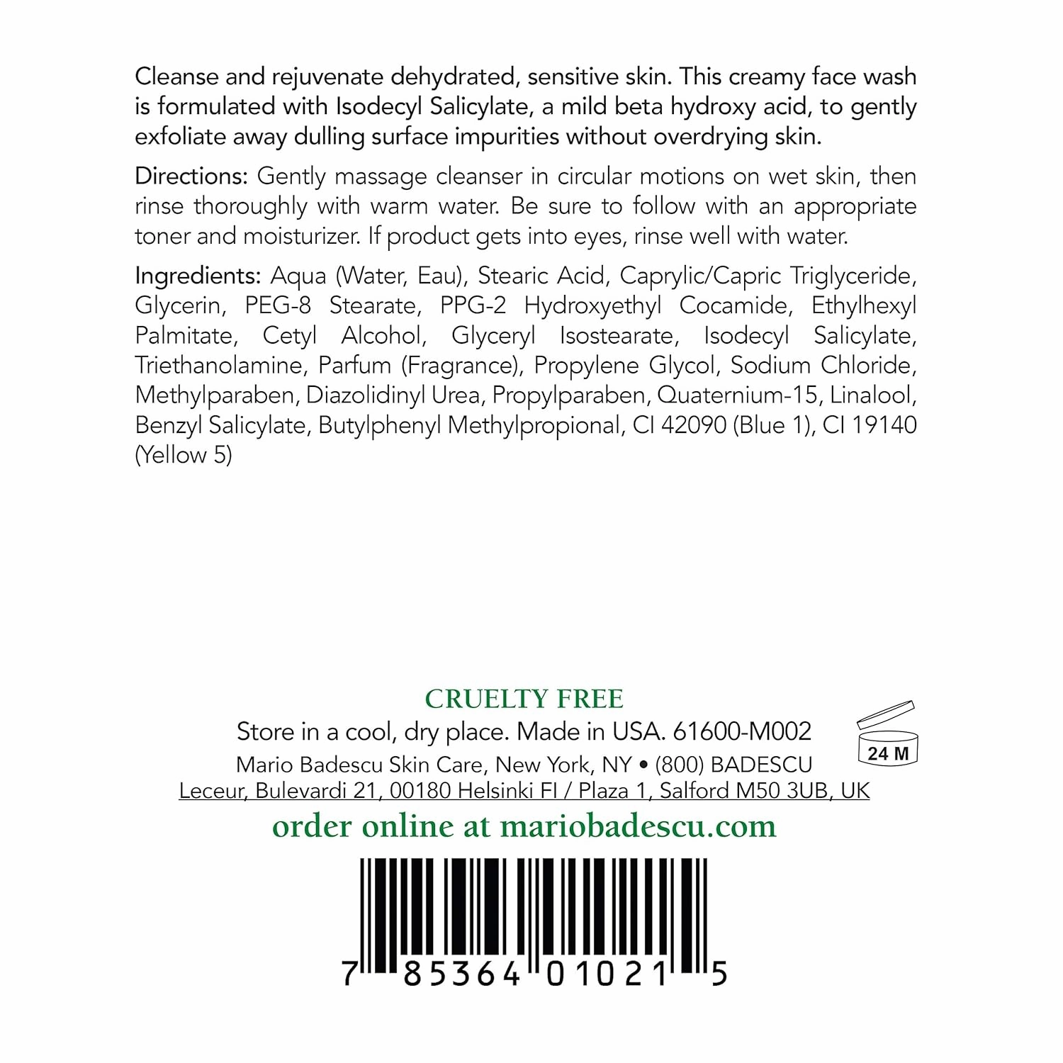 Mario Badescu Keratoplast Cream Soap with Glycerin - Gentle, Oil-Free and Non-Drying Exfoliating Face Wash for Women and Men - Creamy BHA Exfoliant Facial Cleanser and Makeup Remover