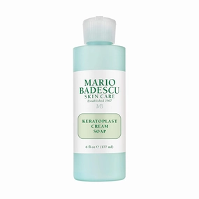 Mario Badescu Keratoplast Cream Soap with Glycerin - Gentle, Oil-Free and Non-Drying Exfoliating Face Wash for Women and Men - Creamy BHA Exfoliant Facial Cleanser and Makeup Remover