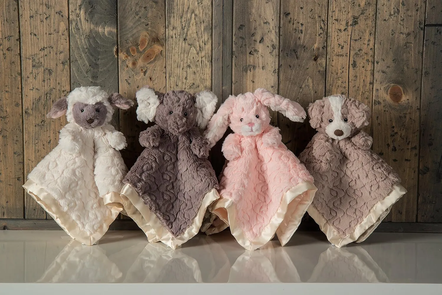 Mary Meyer Baby Lovey Putty Nursery Newborn & Toddler Boys and Girls Security Blanket Stuffed Animal Soft Snuggle Toy, 13 x 13-Inches, Pink Bunny
