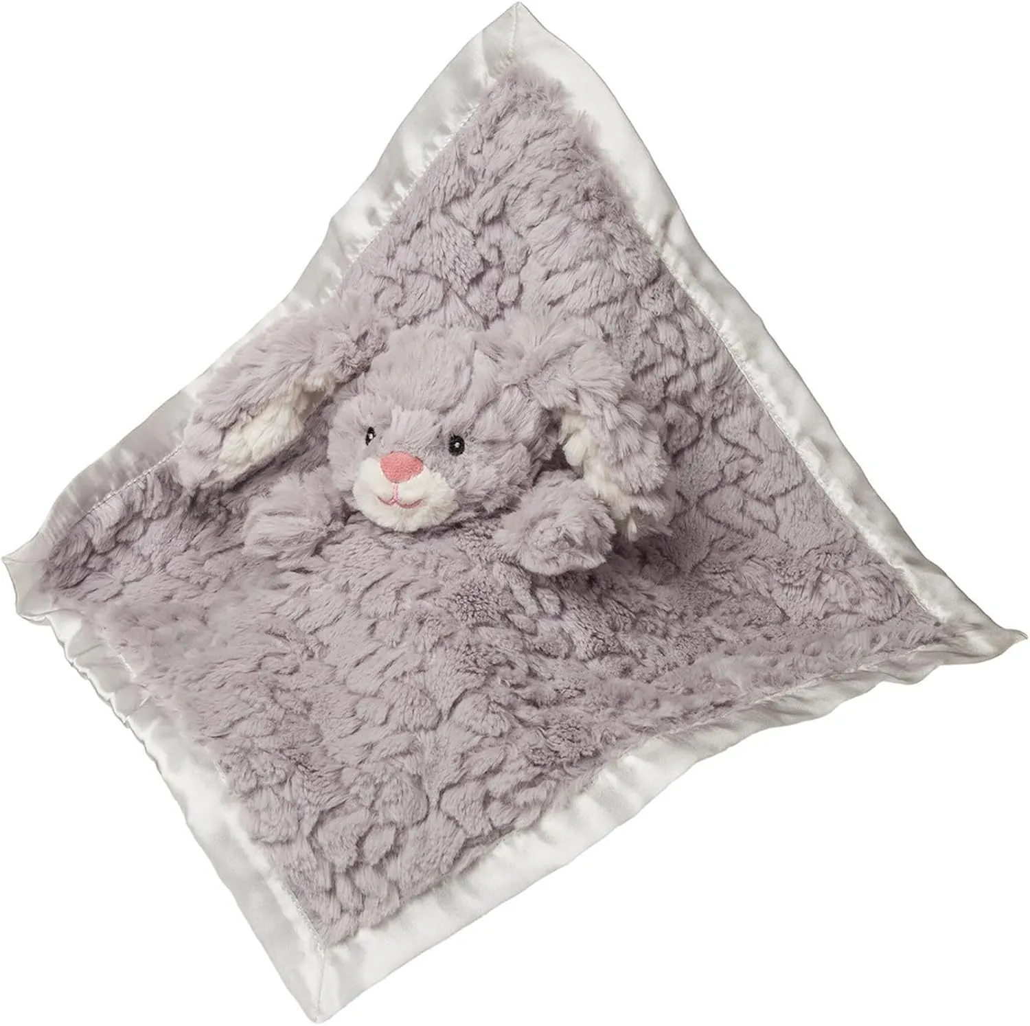 Mary Meyer Putty Nursery Stuffed Animal Security Blanket, 13 x 13-Inches, Grey Shadow Bunny