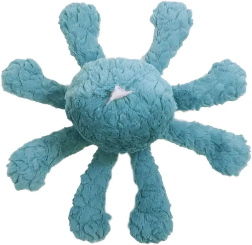 Mary Meyer Putty Stuffed Animal Soft Toy, 14-Inches, Slate Blue Octopus