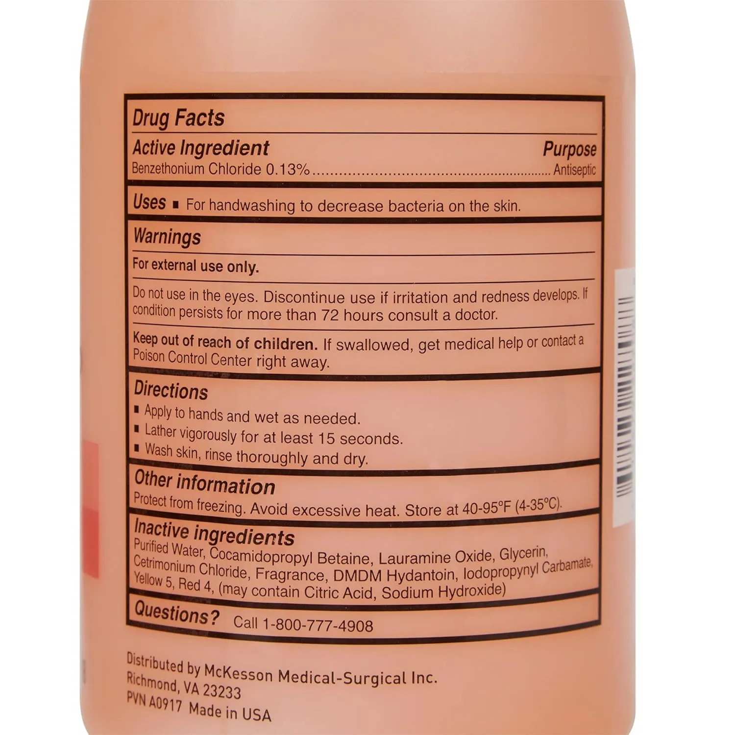 McKesson Foaming Hand Soap - Clean Scent - 18 oz, 1 Count