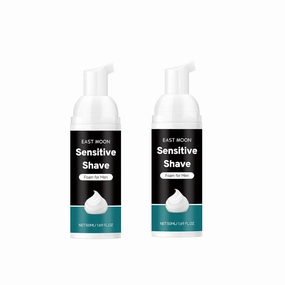 Men's Shaving Mousse, Smooth Shave, Rich Lather Ultimate Lubrication Prevents Razor Burn Nicks Quickly Softens Hair Easy Shave 2PCS