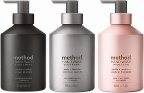 Method Foaming Hand Soap Amber, Violet Lavender, and Vanilla Raspberry Variety Pack 3 ct. 10 oz.