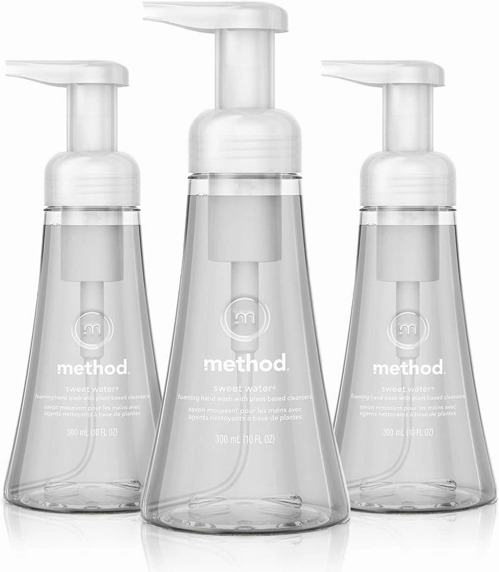 Method Foaming Hand Soap, Sweet Water, Paraben and Phthalate Free, Biodegradable Formula, 10 fl oz (Pack of 3)