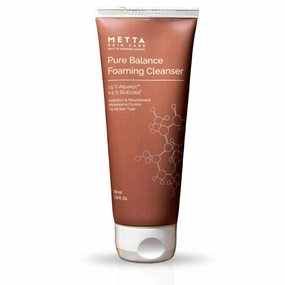 Metta Skin Care Pure Balance Foaming Face Cleanser | Face Wash | Hydrating, Microbiome Balance | For All Skin Types & Sensitive Skin | Paraben & SLES Free | 100ml | Vegan Beauty Product
