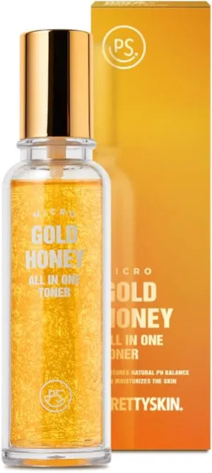 Micro 24K Gold and Honey Extract for Hydration and Revitalization – Toner   Essence | Deep Hydration, Texture Care, Skin Revitalizing Support | Lightweight (4.73 fl. oz)
