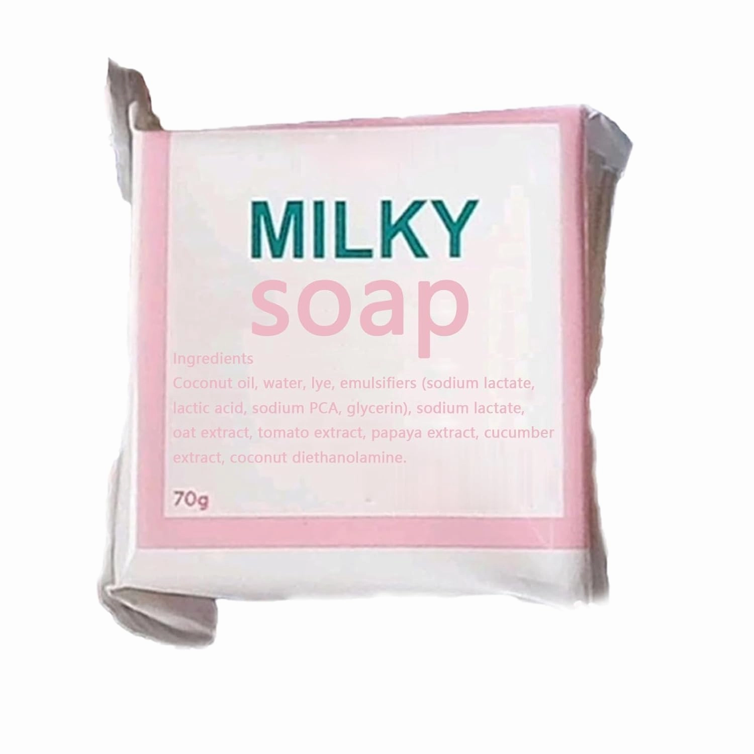 Milky Gluta White Soap 20x, Milky Gluta White Soap, MilkyGluta Whites Bar Soap, Glutamilk 𝐖𝐡𝐢𝐭𝐞𝐧𝐢𝐧𝐠 Soaps, Glutamilk Premium Soaps for Face & Body, Deep Cleanse, Exfoliate (1, 2pcs)