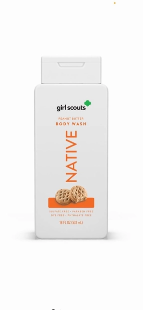 Native Limited Edition Girl Scout Peanut Butter Cookie Body Wash - 18oz