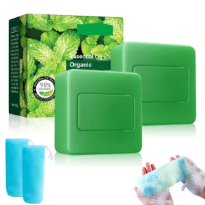 Natura Derm Tea Tree Antifungal Soap, Natural Soap, Fresh Skin（With foaming net） (2PCS)