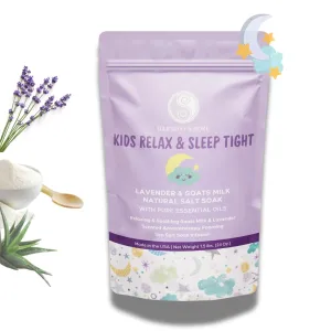 Natural Pacific Sea Salt - Tub Time Foaming Bath Salt Soak - Relaxing and Nourishing - All Natural with Goat Milk Powder, Lavender Essential Oil, Vitamins and Minerals – 24oz