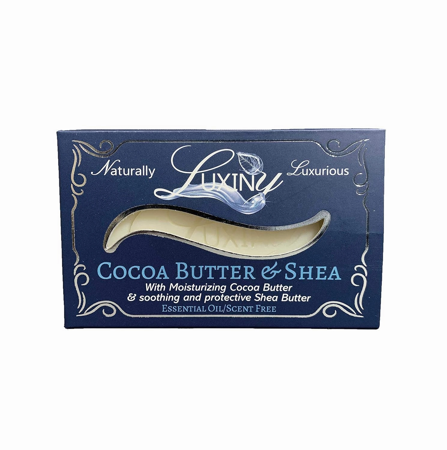 Natural Soap Bar, Cocoa Butter & Shea Handmade Body Soap and Bath Soap Bar is a Palm Oil Free Moisturizing Vegan Castile Soap for All Skin Types Including Sensitive Skin, Unscented (3 Pack)
