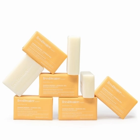 Natural Soap Bar- Healing Sandalwood   Kunzea Oil 7oz x 8 Pack.Castile Natural Bar Soap/Body Soap Bars With Essential Oil For Sensitive Skin
