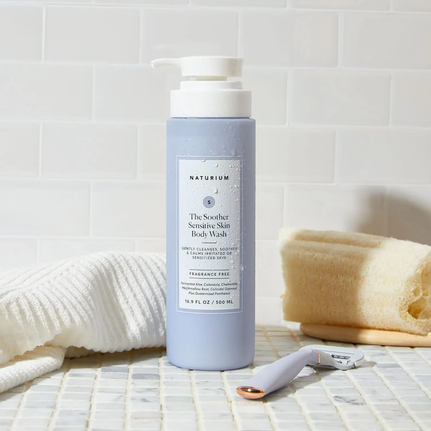 Naturium The Soother Sensitive Skin Body Wash, Gentle Skin-Soothing Formula, 16.9 oz