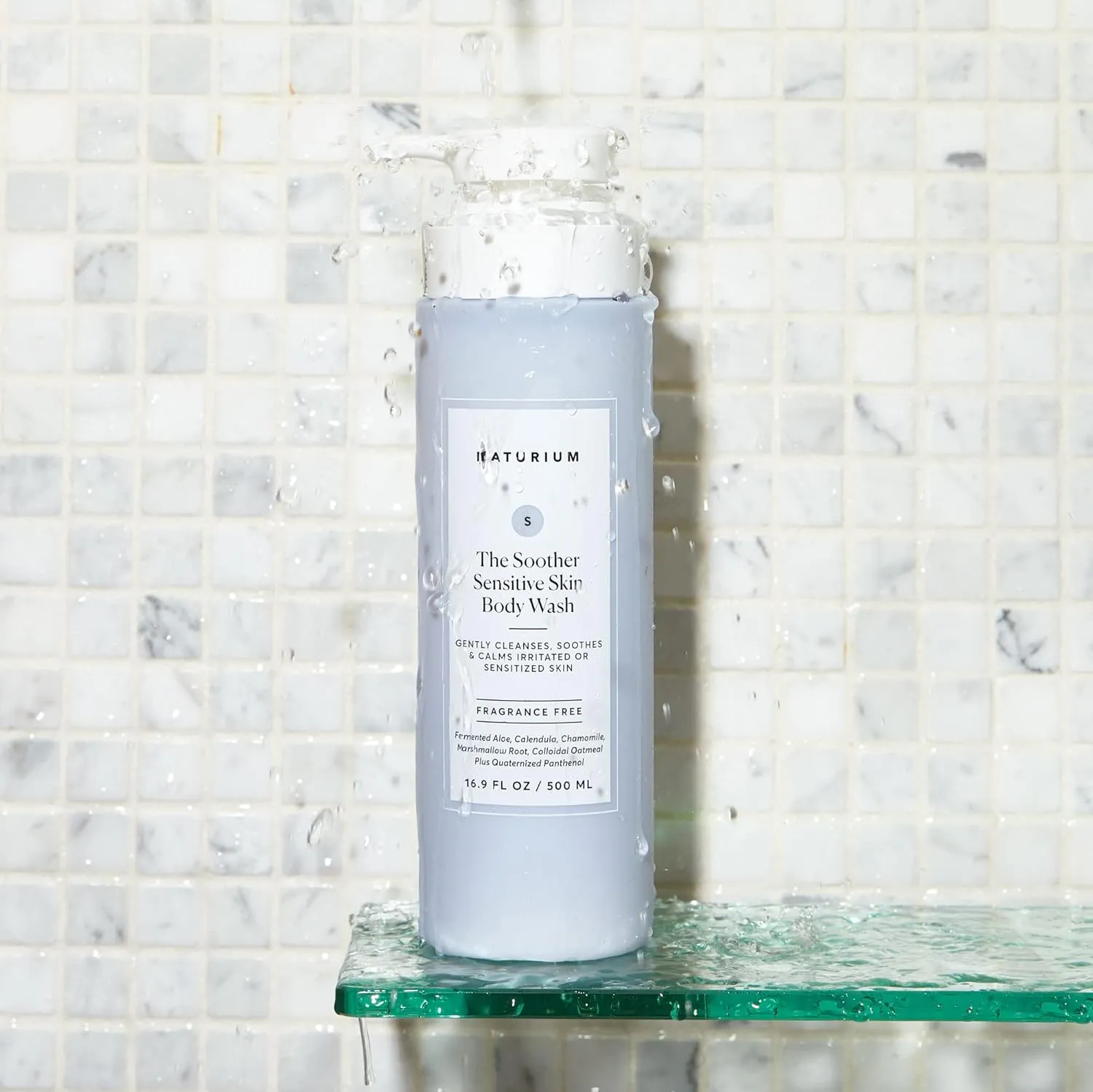Naturium The Soother Sensitive Skin Body Wash, Gentle Skin-Soothing Formula, 16.9 oz