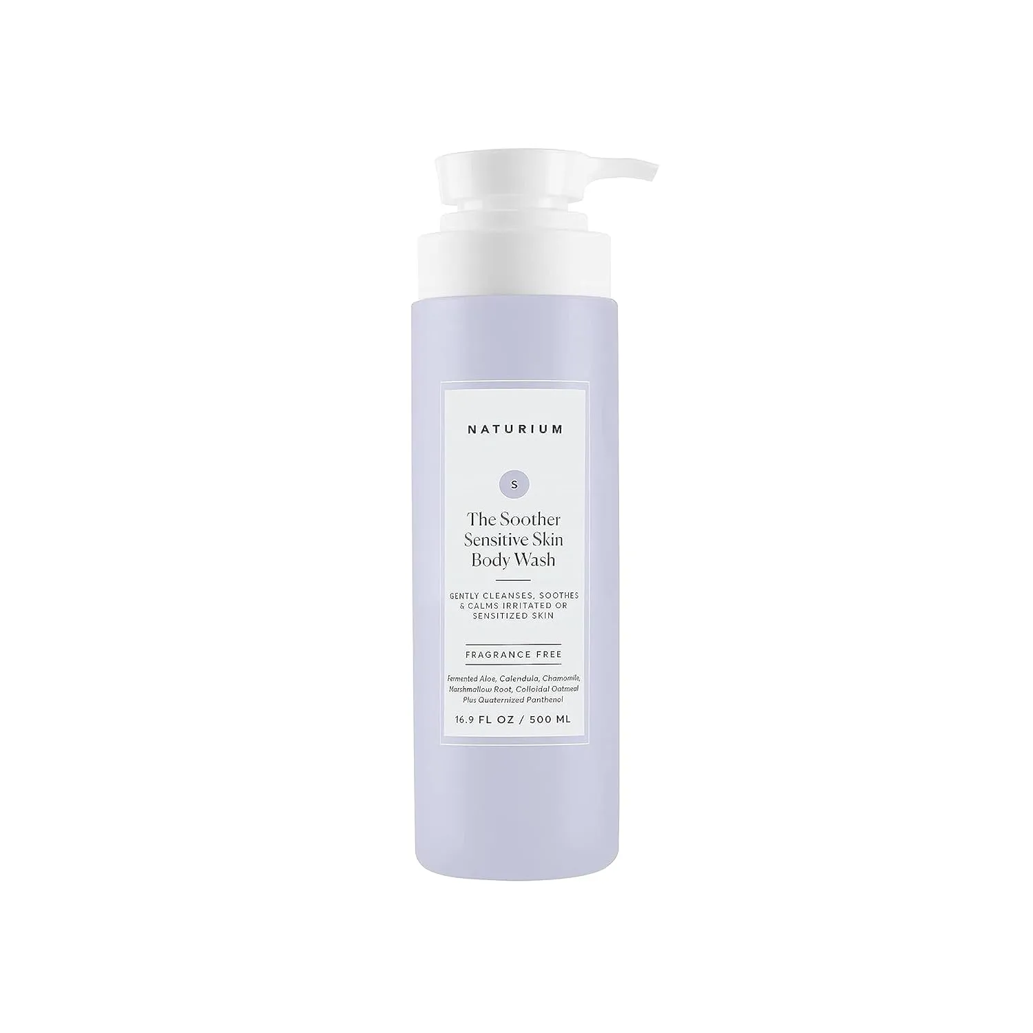 Naturium The Soother Sensitive Skin Body Wash, Gentle Skin-Soothing Formula, 16.9 oz