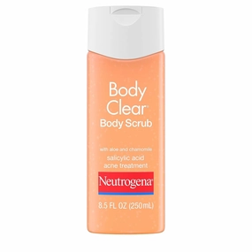 Neutrogena Body Clear Oil-Free Acne Body Scrub Skin Care, Salicylic Acid Acne Treatment for Acne-Prone Skin, 8.5 fl. Oz (Pack of 6)