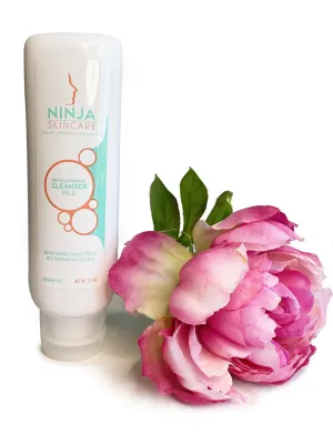 Ninja Gentle Foaming Facial Mild Revolutionary Cleanser infused with Panthenol and Aloe Vera -Sulfate and Paraben Free Restore PH, Non-Irritating Ingredients 5.5 OZ