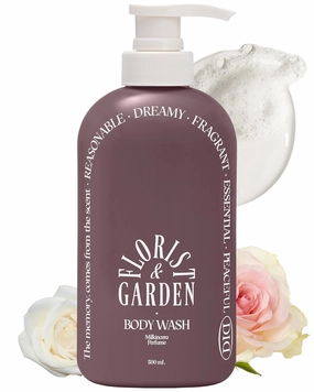 ODID Milk in Cera Perfume Body Wash - Korean Moisturizing Body Cleanser for All Skin Types - Refreshing & Sweet Floral Scent - with Milk Protein and Ceramide, 16.9 fl.oz.