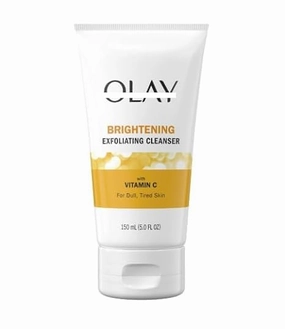 Ol~ay Face Cleanser, Regenerist Vitamin C Peptide Facial Wash, Exfoliating Face Cleanser for Dry Skin, 5.0 fl oz (Pack 01)
