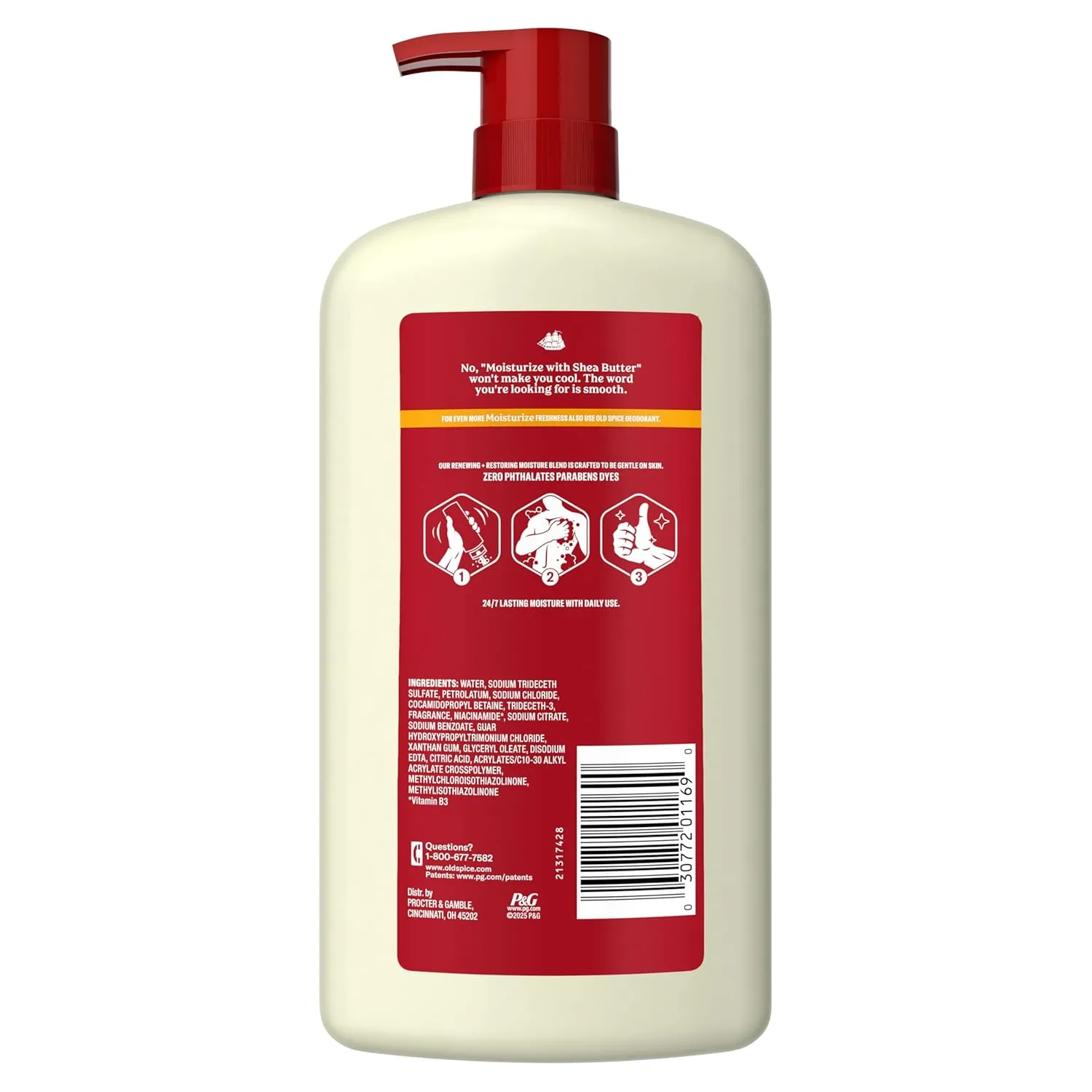 Old Spice Cleansing Body Wash for Men, 24/7 Shower Fresh with Lasting Scent, Restore & Renew, Gentle on Skin, Vitamin B3, Moisturize with Shea Butter Scent, 30 oz (Pack of 4)