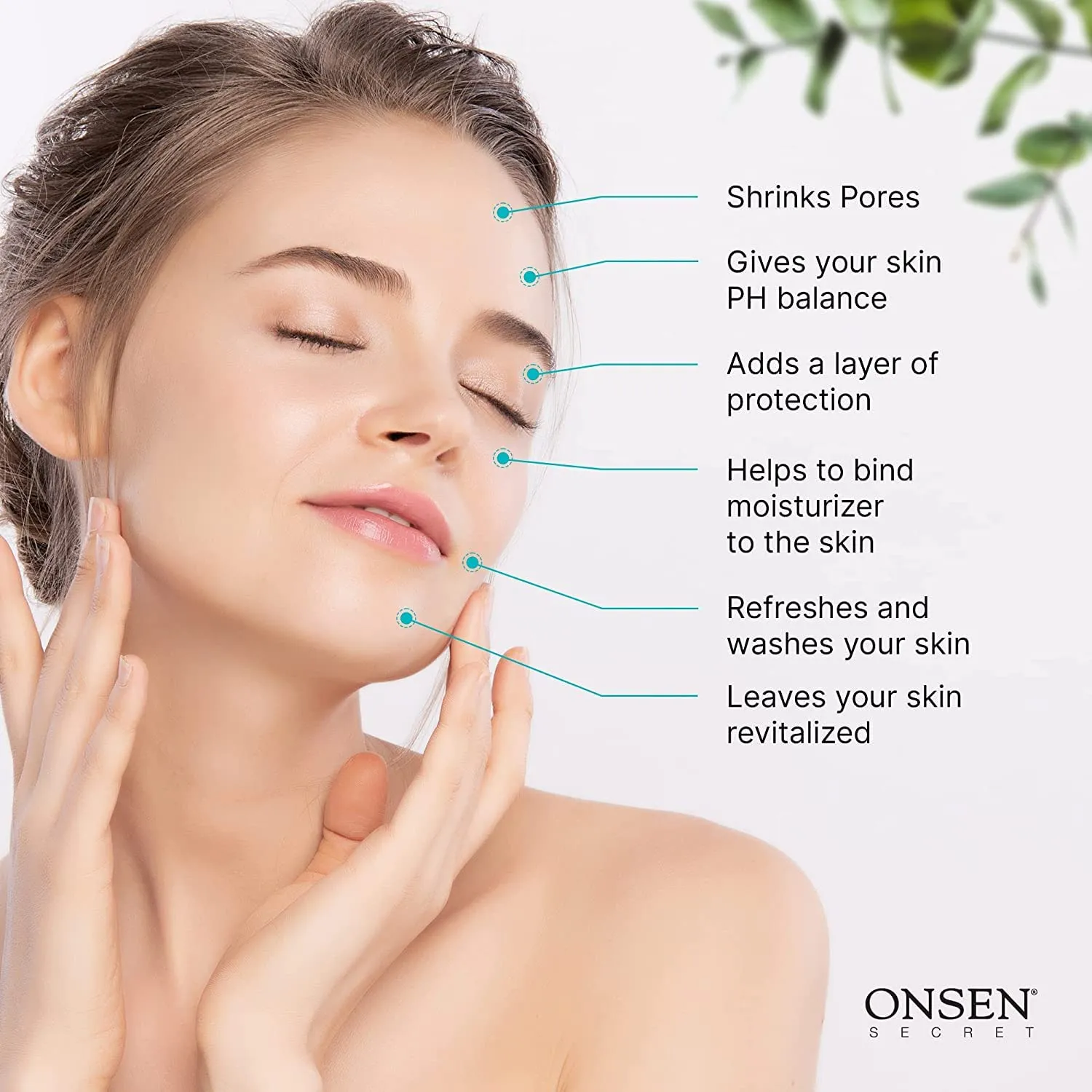 Onsen Secret Japanese Cleansing Milk Face Wash, Anti Aging Gentle Cleanser, Makeup Remover, Cleansing Milk for Sensitive Skin, All Natural, Purifying Organic, Non Foaming Facial Cleanser - 150 ml