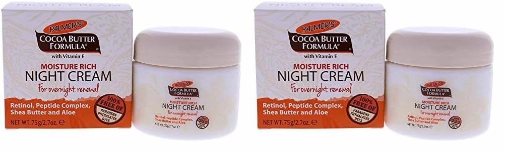 Palmer's Cocoa Butter Formula Moisture Rich Night Cream, 2.70 oz (Pack of 2)