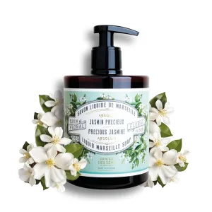 Panier des Sens - Liquid Hand Soap - Jasmine Hand Wash - French Marseille Moisturizing Hand Soap with Coconut Oil - Refillable Kitchen & Bathroom Hand Soap - 96% Natural Ingredients -16.9 Fl.oz