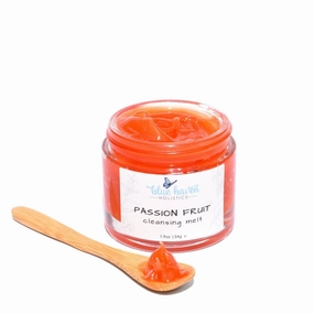 Passion Fruit Cleansing Balm - 3-in-1 Cleanser, Makeup Remover & Moisturizer - Gentle Exfoliating & Nourishing Cleanser for All Skin Types