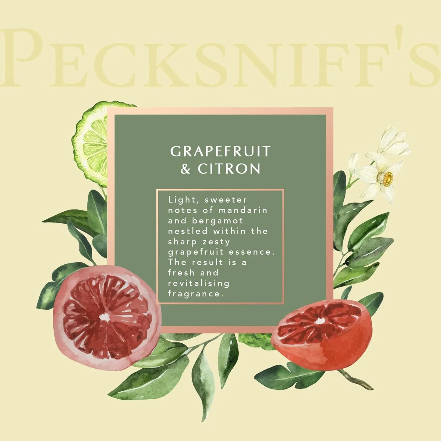 Pecksniff's Grapefruit & Citron Moisturizing Shower Gel | 750ml / 25.36 Fl Oz