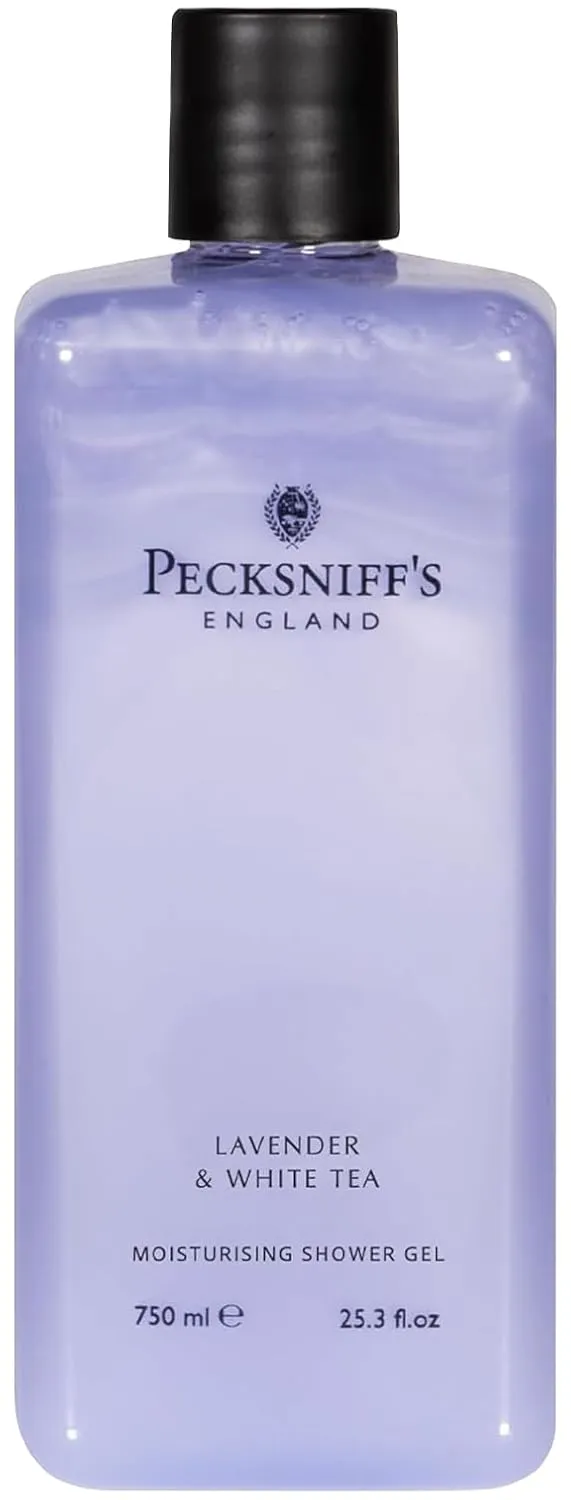 Pecksniff's Lavender & White Tea Moisturizing Shower Gel | 750ml / 25.366 Fl Oz