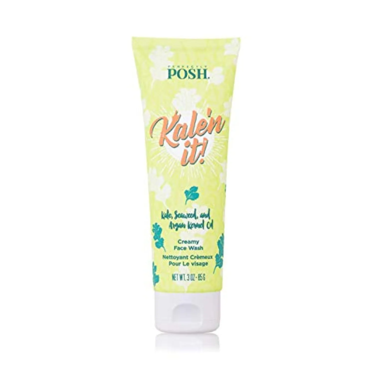 Perfectly Posh - KALE'N IT Creamy Face Cleanser - Gentle, Nourishing Cleanser for Soft, Hydrated Skin - for Daily Use and All Skin Types - 3oz