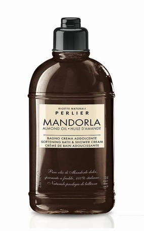 Perlier Almond Oil Bath and Shower Cream, 8.4 oz, Sulfate-Free, Nourishing Formula