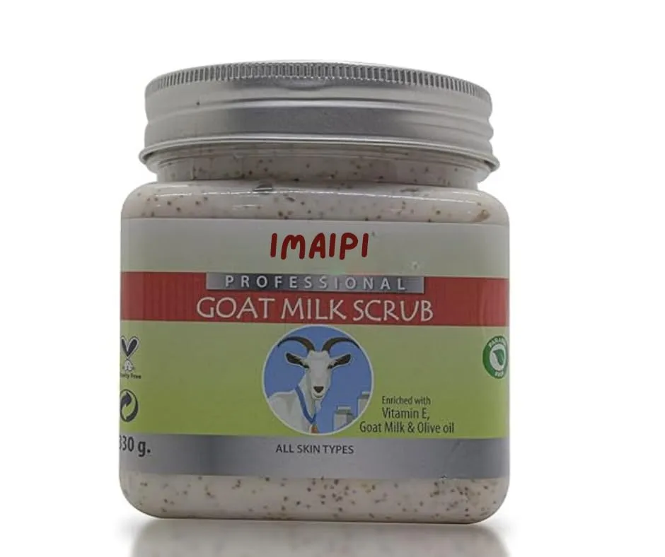 Professional Goat Milk Scrub with Vitamin E and Olive Oil, 330ml, All Skin Types