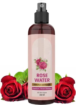 Pure & Natural Rose Water/Skin Toner Mist Spray - 200Ml