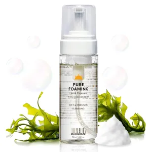 Pure foaming facial cleanser, CICA & orange oil cleanser, gentle face wash, makeup remover   pore minimizer for all skin types, vegan