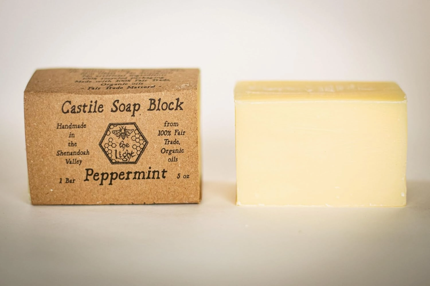 Pure Castile and Artisan Bar Soap Handmade with 100% Fair Trade Organic Oils, Cold Process Bars with Soap Saver Eco Scrub Bag by BeeTheLight (15 ounces w/Soap Saver Bag, Assorted: Pep/Lav/Orange)
