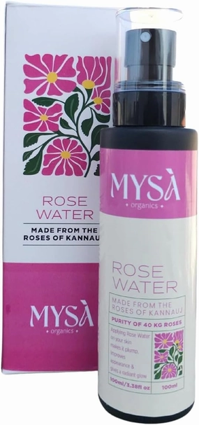 Pure Rosewater | for Skin Toning, Makeup Remover, Hydration, Face Toner, and Refreshing Mist | Gulab Jal | 100% Natural, Organic | Zero Artificial Fragrance & Alcohol | Rose Flower Distillate