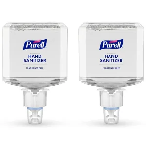 PURELL Advanced Hand Sanitizer Gentle & Free Foam, Fragrance Free, 1200 mL Refill for PURELL ES6 Automatic Hand Sanitizer Dispenser (Pack of 2) - 6451-02